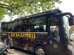 Hanoi to Cat Ba tourist bus