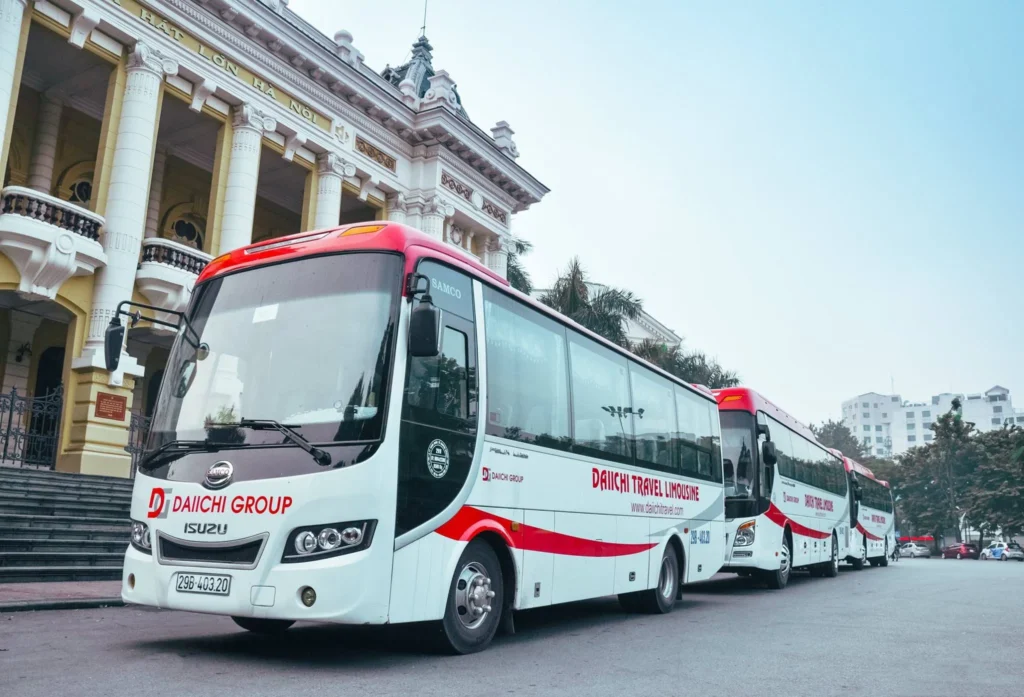 Hanoi to Cat Ba tourist bus