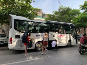 Hanoi to Cat Ba tourist bus