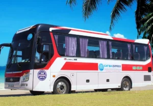 Hanoi to Cat Ba tourist bus