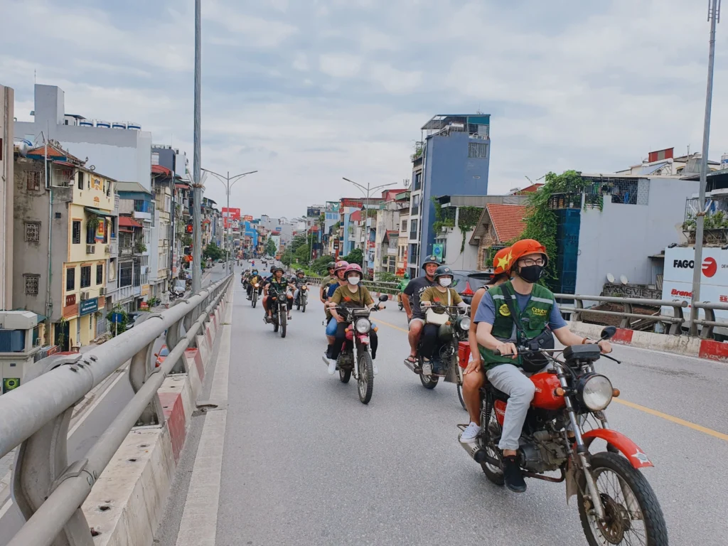 Hanoi vintage minsk motorbike tour