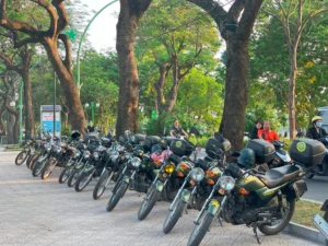 Hanoi vintage minsk motorbike tour