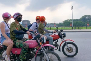 Hanoi vintage minsk motorbike tour