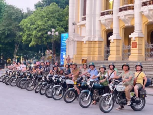 Hanoi vintage minsk motorbike tour