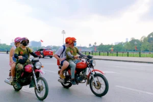Hanoi vintage minsk motorbike tour