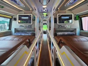 Open bus Hanoi - Phong Nha - Hue - Da Nang - Hoi An Vip Cabin bus