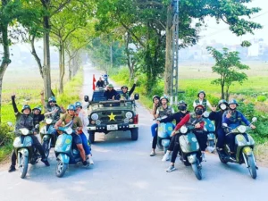 hanoi jeep tour to Co Loa village