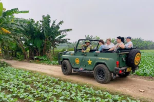 hanoi jeep tour to Co Loa village