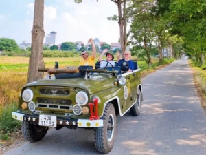 hanoi jeep tour to Co Loa village